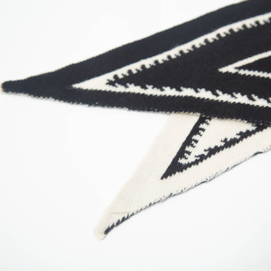 Paisley Cotton Feel Knit Triangle Scarf Shawl N6K244
