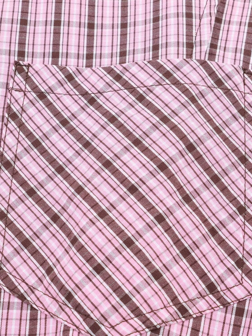 Bow Tie Detail Gingham Shirt Women N6C112