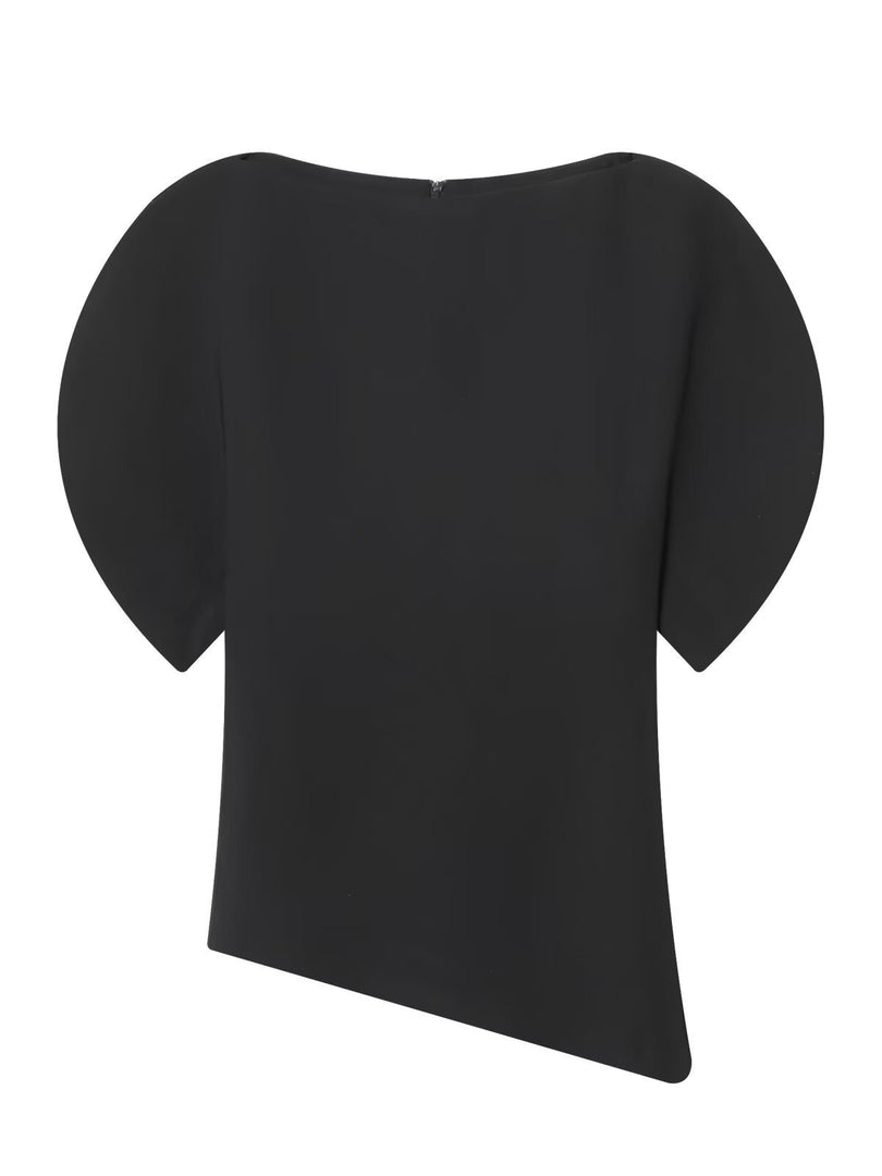 Designer Round Neck Puff Short Sleeve T-Shirt Women N6C267