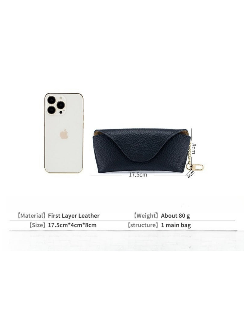 Genuine Leather Creative Portable Sunglasses Case N6C281