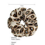 Load image into Gallery viewer, Leopard Print Satin Jumbo Scrunchie Women N6H199