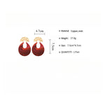 Load image into Gallery viewer, Huggie Resin Earrings U-Shaped Silver-Plated Swirled S5P112