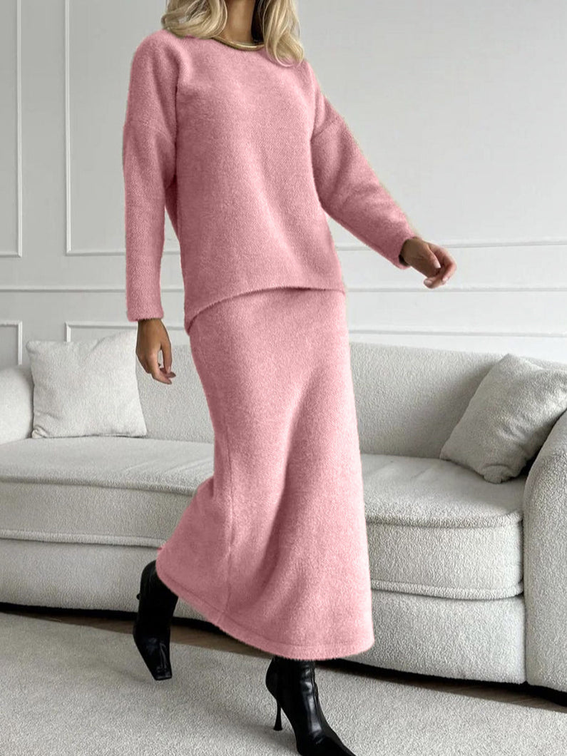 Crew Neck Mermaid Set Heavyweight Knit N5Z278