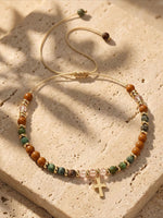 Load image into Gallery viewer, MUM Heart Pendant Adjustable Beaded Bracelet N6D532