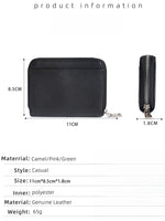 Load image into Gallery viewer, Genuine Leather RFID Blocking Coin Purse Women N6D013