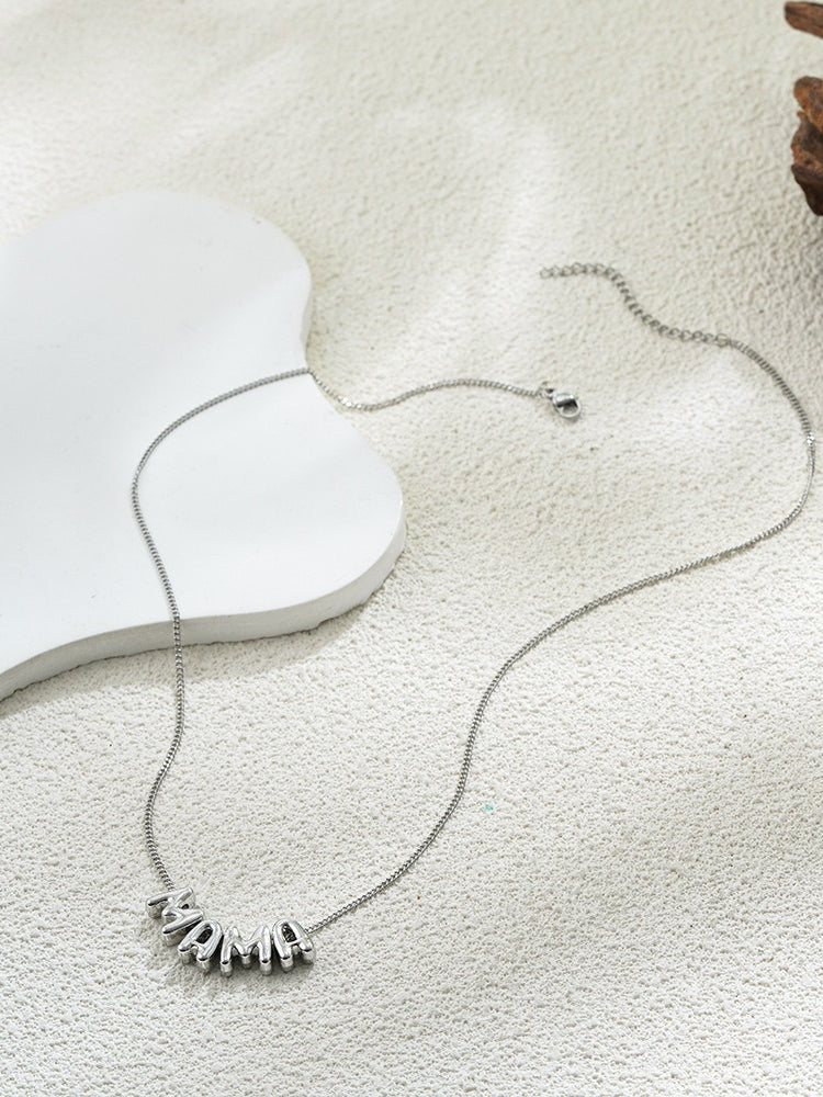 MAMA Stainless Steel Necklace Women N6D536