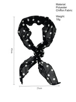 Load image into Gallery viewer, Rose Dot Chiffon Scarf Belt Neck Wrap N6D005