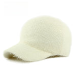 Load image into Gallery viewer, Faux Rabbit Fur Baseball Cap Women Soft Warm Knit N6G201