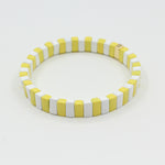 Load image into Gallery viewer, Macaron Elastic Bracelet Dual-Tone Enamel Alloy S5P043