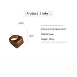 Load image into Gallery viewer, Vintage Resin Ombré Square Geometric Ring Set 3-Piece N6H094