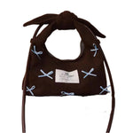 Load image into Gallery viewer, Embroidery Bow Tote Bag Women Boho Shoulder S5P813