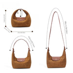 Load image into Gallery viewer, Women's Suede Dumpling Shoulder Handbag N6J158