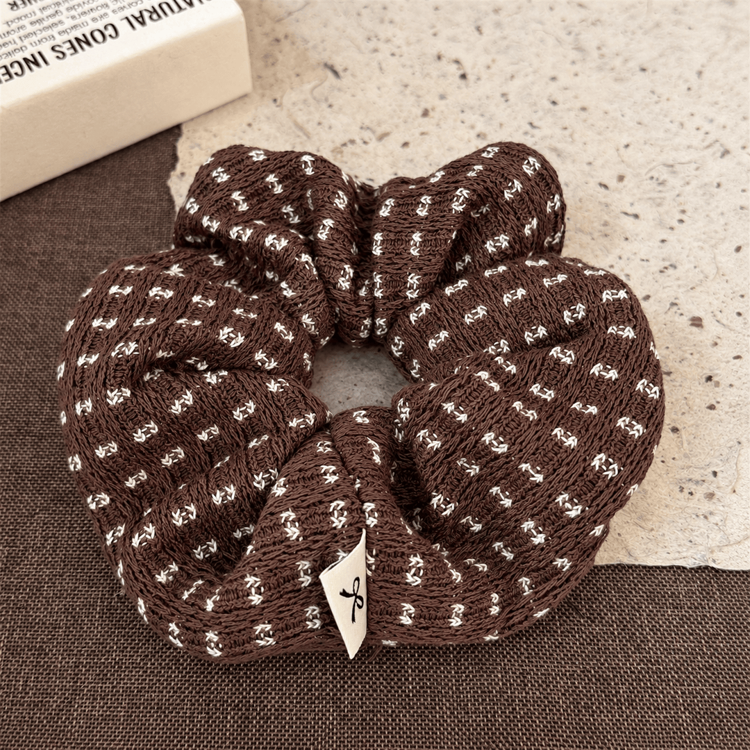 Womens Vintage Floral Knit Scrunchie N6K035