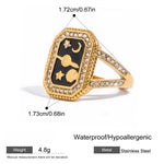 Load image into Gallery viewer, Love Signet Ring Steel Luxury Gold Plated S5P029
