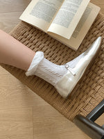 Load image into Gallery viewer, Bubble Cuff Cable Knit Socks Women N6C171