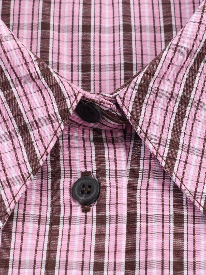 Bow Tie Detail Gingham Shirt Women N6C112