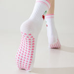 Load image into Gallery viewer, Cartoon Anti-Slip Yoga Socks Women White Mid-Calf N6H004