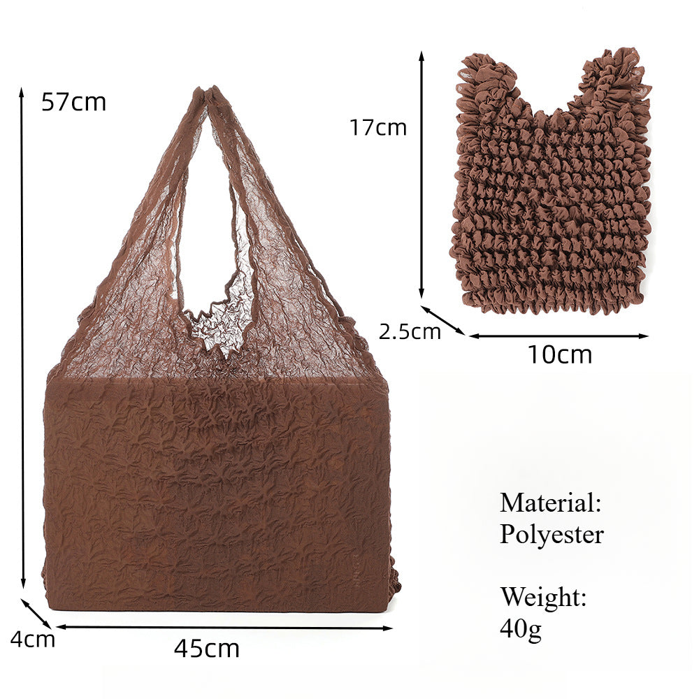 Shirred Expandable Pouch Polyester Multi Color  S5P285