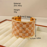 Load image into Gallery viewer, Minimalist Graffiti Retro Open Cuff Bangle Women N6F273