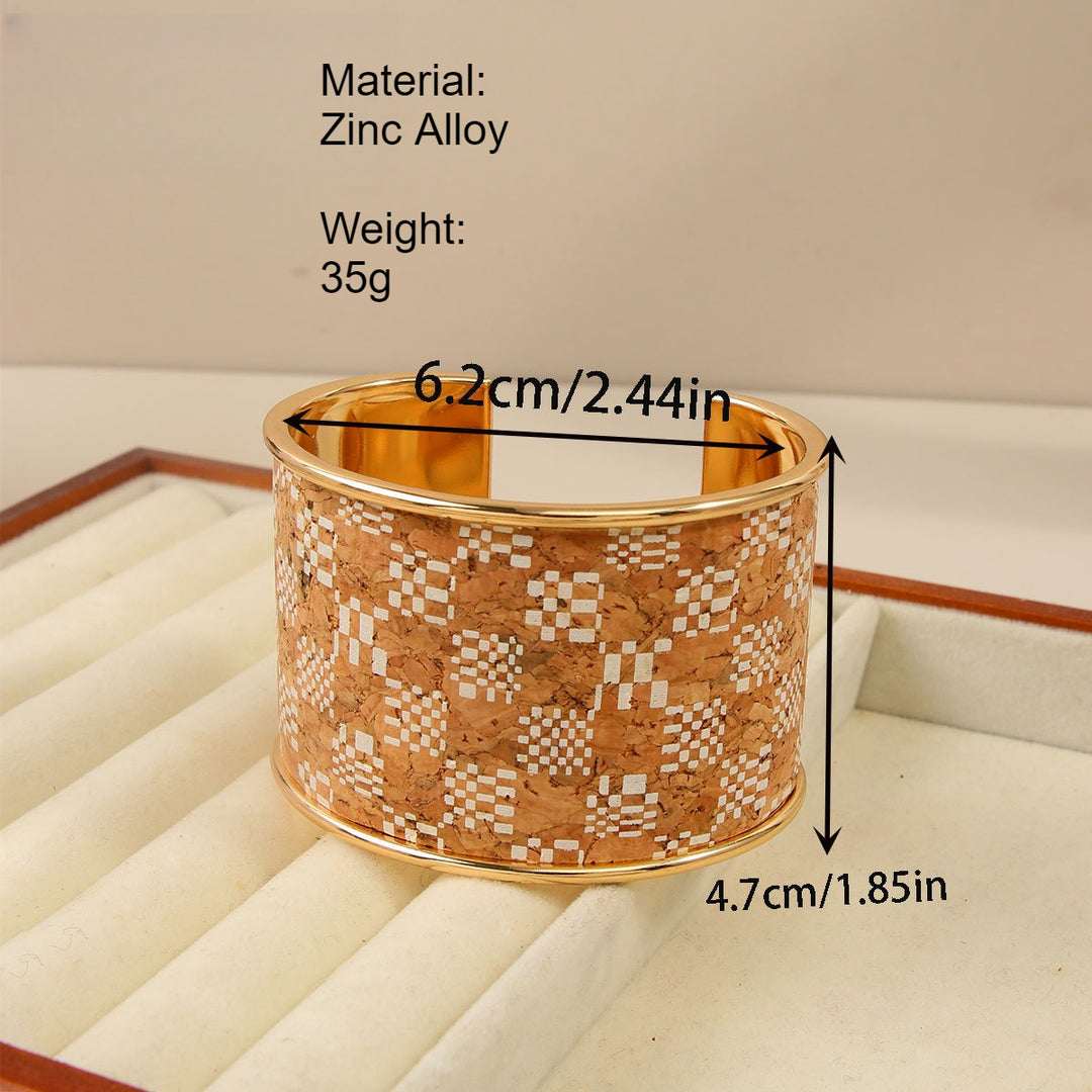 Minimalist Graffiti Retro Open Cuff Bangle Women N6F273