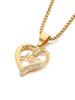 Load image into Gallery viewer, Mom Heart Cutout Pendant Necklace Women N6D519