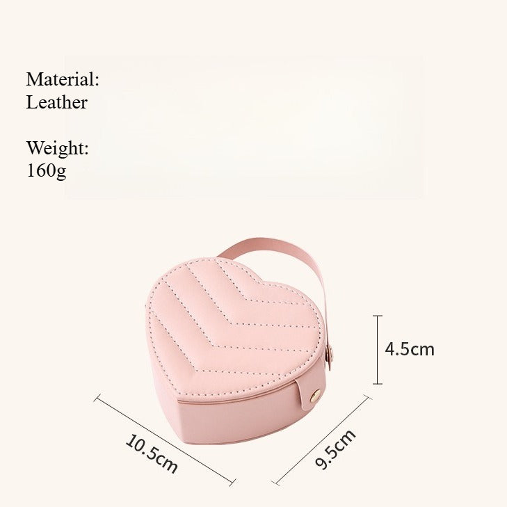 Leather Jewelry Gift Box Women Anniversary Keepsake S5P753