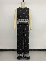 Load image into Gallery viewer, Retro Vacation Geometric Print Two-Piece Set Women N6C244