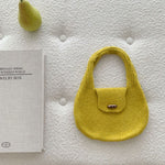Load image into Gallery viewer, Soft Plush Knit Handbag Women Small Tote N6H314
