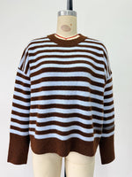 Load image into Gallery viewer, Casual Color Block Stripe Knit Pullover Women N6G187