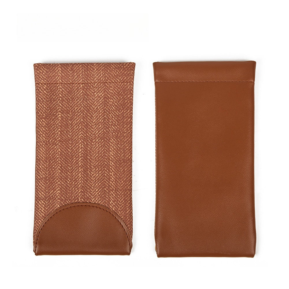PVC Eyeglass Pouch Auto-Closure Sunglass Sleeve N6G102