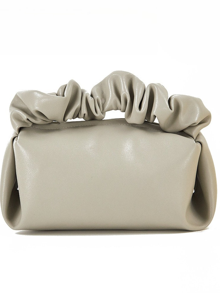 Pleated PVC Cloud Makeup Bag Women N6C069