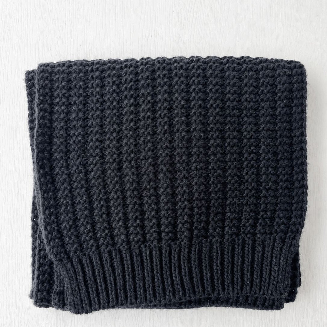 Solid Chunky Knit Scarf Women Winter Warm N6H252