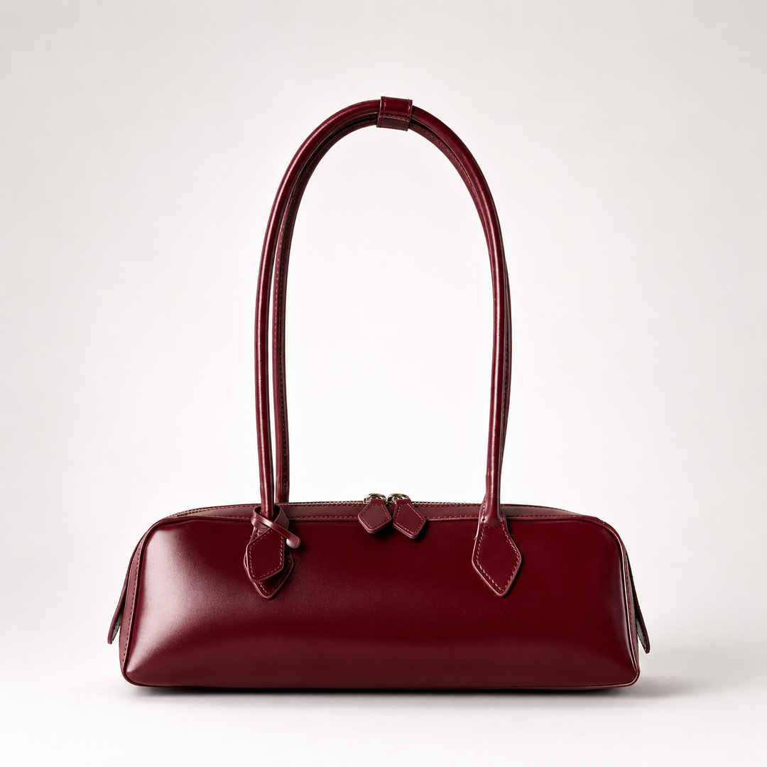 Women's Genuine Leather Baguette Shoulder Bag N6J120