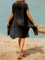 Load image into Gallery viewer, High Slit Sheer Beach Cover Up Women N6B046