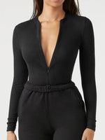 Load image into Gallery viewer, Bodycon Zip Jumpsuit Mid Light Options N5Z952
