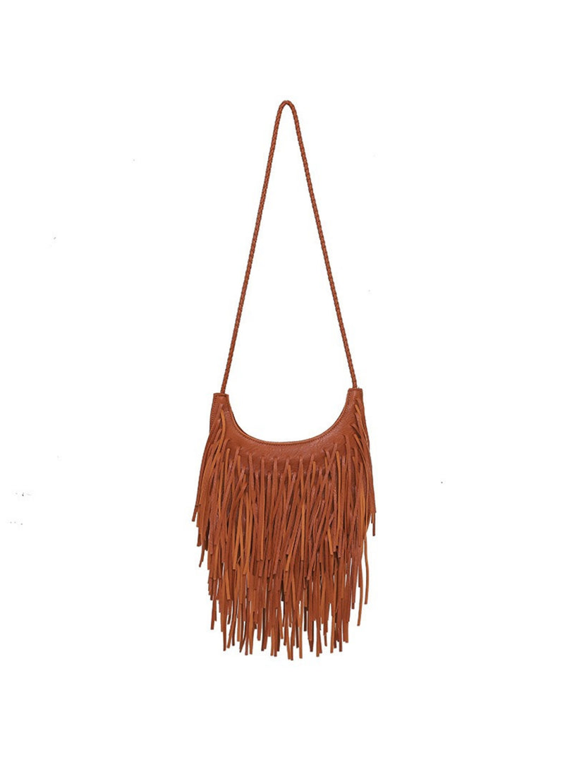 Handmade Fringe Crossbody Bag Women N6C223