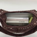 Load image into Gallery viewer, Women's Suede Rivet Dumpling Shoulder Bag N6J113