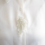 Load image into Gallery viewer, Pearl Tassel Magnetic Shirt Sleeve Holder Beaded N6G073