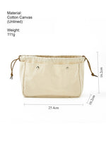 Load image into Gallery viewer, Drawstring Makeup Pouch Travel Organizer Cotton N6C067