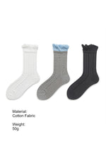 Load image into Gallery viewer, Bubble Cuff Cable Knit Socks Women N6C171