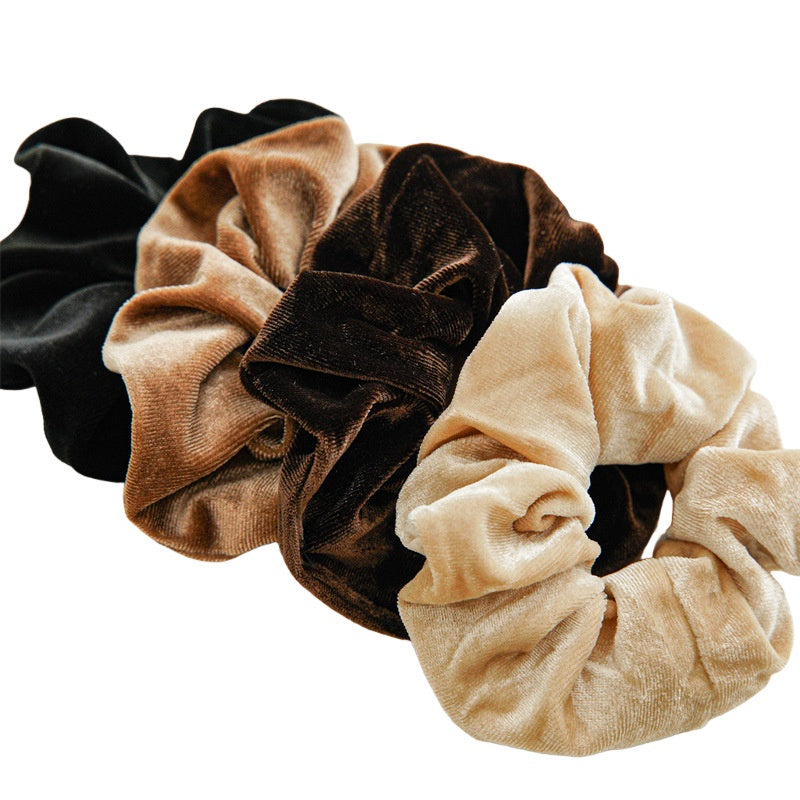 Oversized Velvet Continuous Loop Hair Tie S5P425