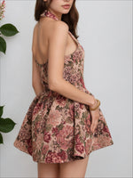 Load image into Gallery viewer, Tube Top Ruffle Hem Mini Dress Women N6D104