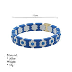 Load image into Gallery viewer, Flowers Handband Cuff Bohemian Enamel Steel S5P161