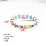 Load image into Gallery viewer, Prismatic Enamel Bracelet Crystal Gradient Alloy S5P054