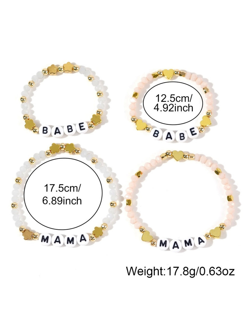 Mama Beaded Bracelet Set Women N6D533
