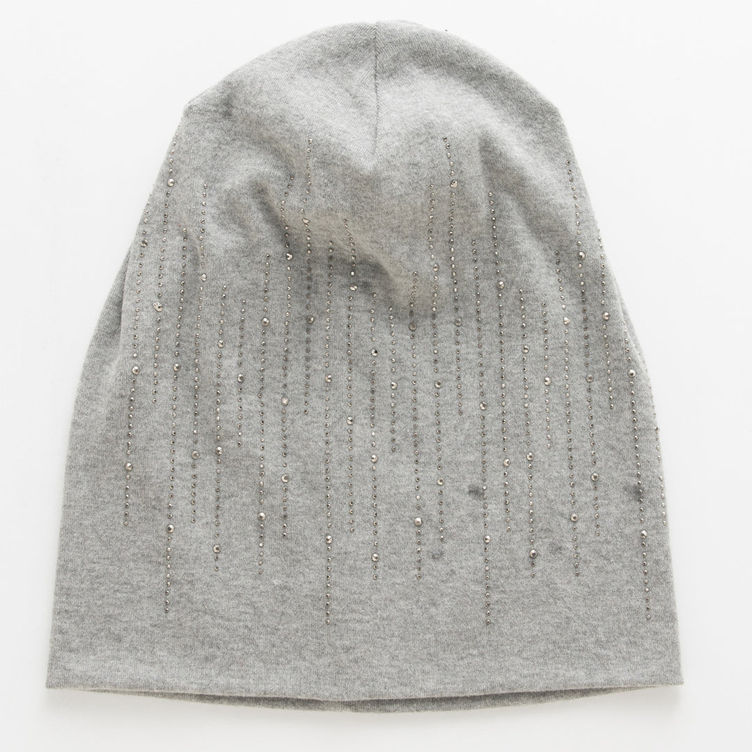 Double Layer Cotton Rhinestone Beanie Women N6H227