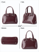 Load image into Gallery viewer, Burgundy Stone Texture Shell Bag Women N6C036