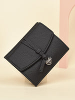 Load image into Gallery viewer, Pebble Grain Genuine Leather Short Bi-fold Wallet  N6D024