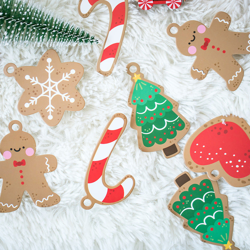 Mini Cartoon Christmas Gift Tags and Message Cards N6K300