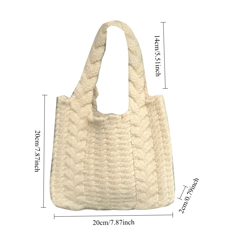 Women's Knitted Woven Handbag N6J138